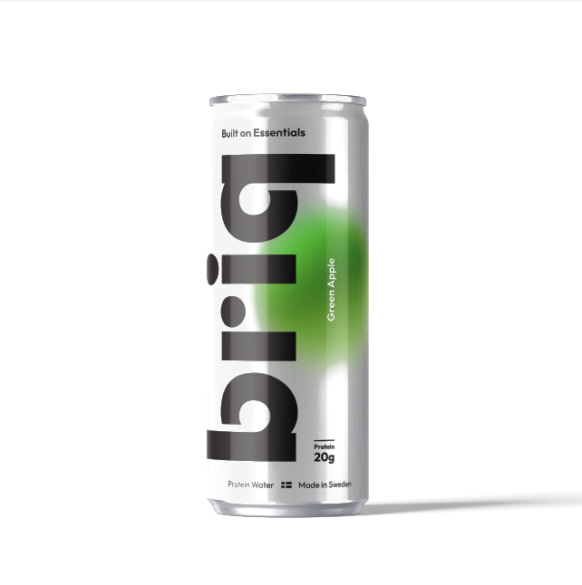 green apple 330 ml · 20 g protein · 0 g socker · 78 kcal per burk